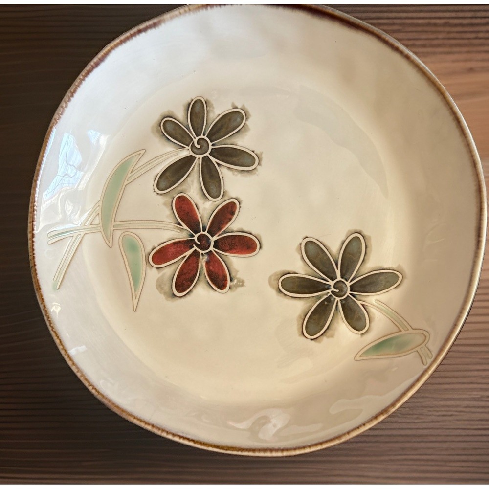 Pier 1 One Petals Stoneware Dinner plate 10.5" Discontinued Replacement New